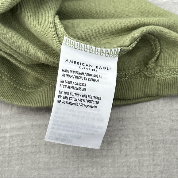 American Eagle T Shirt Cropped Green and Purple - Picture 10 of 10